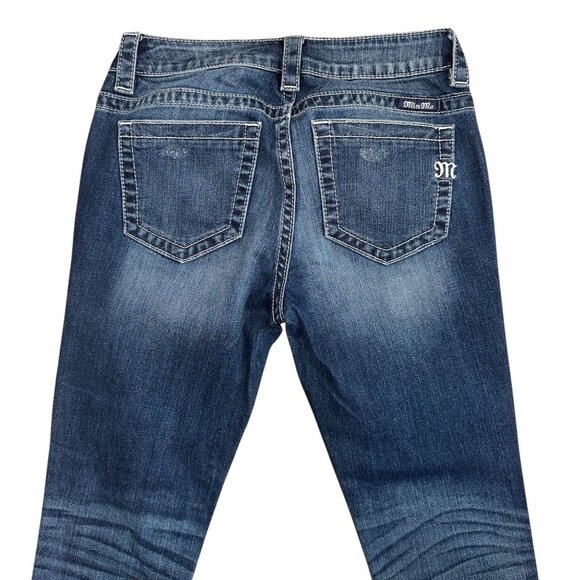 Miss Me MS5151AK348 Ankle Skinny Womens Jeans 26 26 Patches Patched Distressed - Picture 5 of 7
